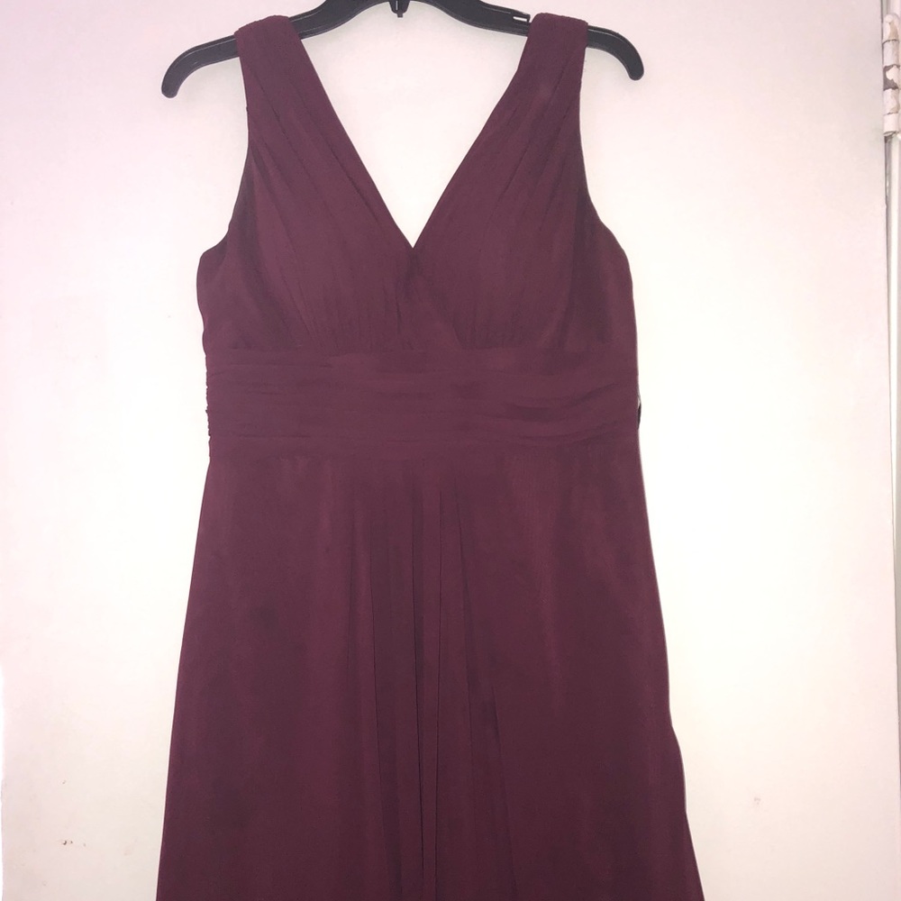Burgundy long dress